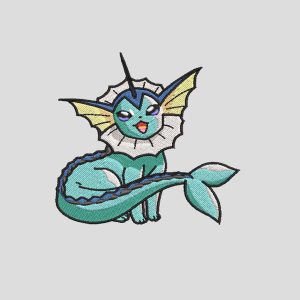 Polera Manga Larga Pokemon Vaporeon 0001