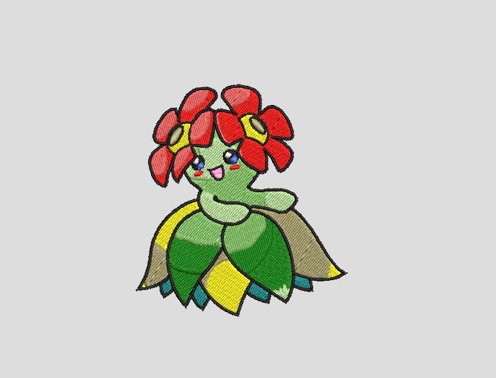 Polera Manga Corta Pokemon Bellossom 0001