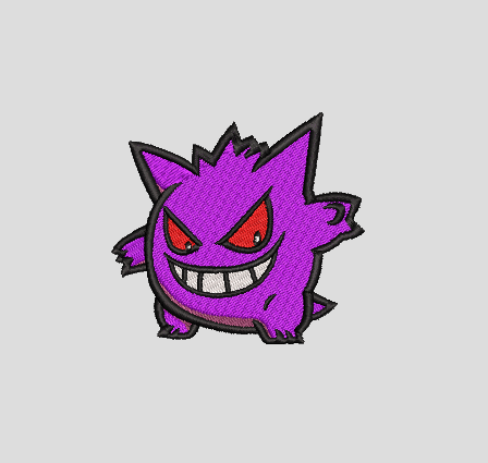 Polera Manga Corta Pokemon Gengar 0011