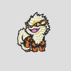 Polera Manga Corta Pokemon Growlithe 0001